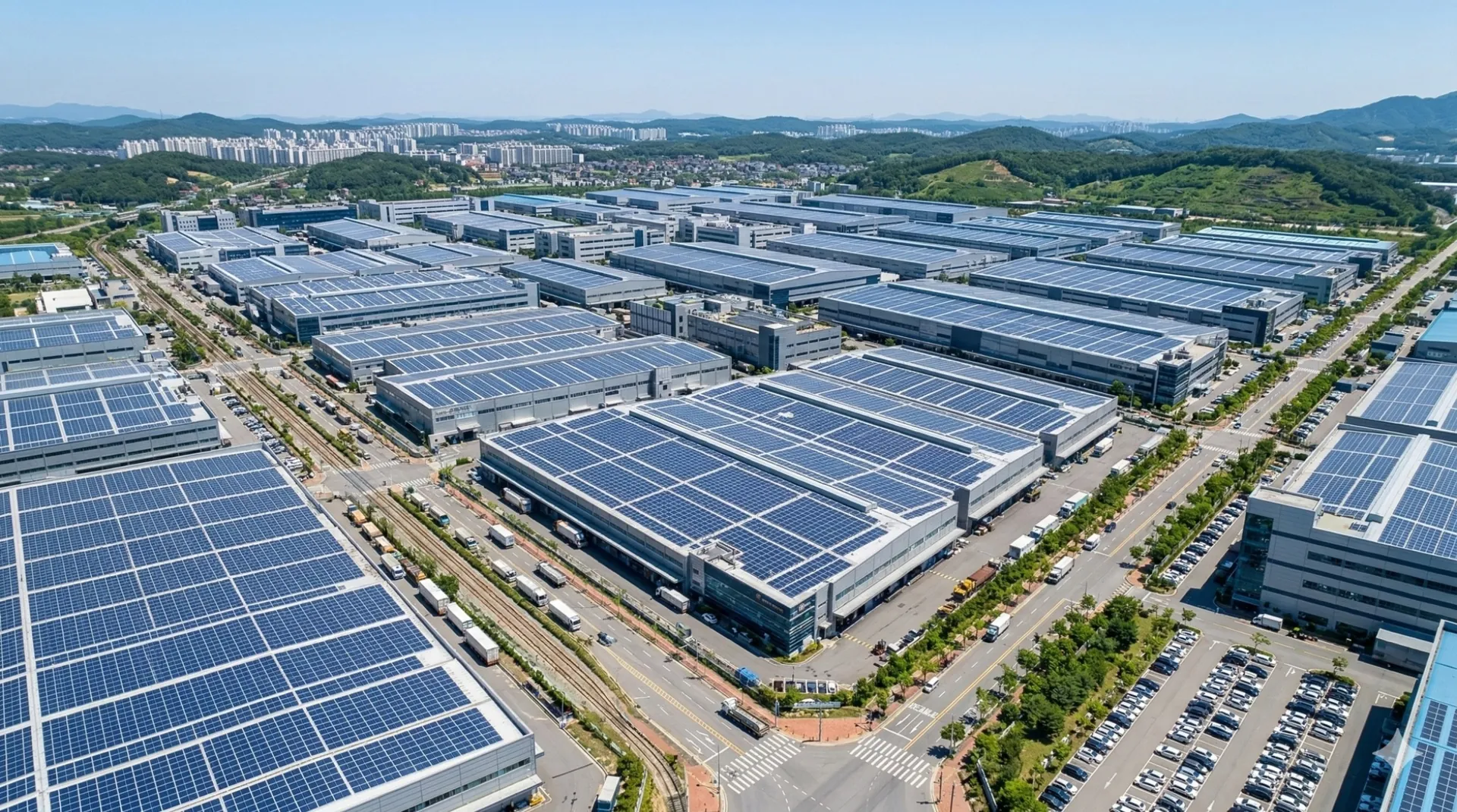 태양광 패널 시공 현장